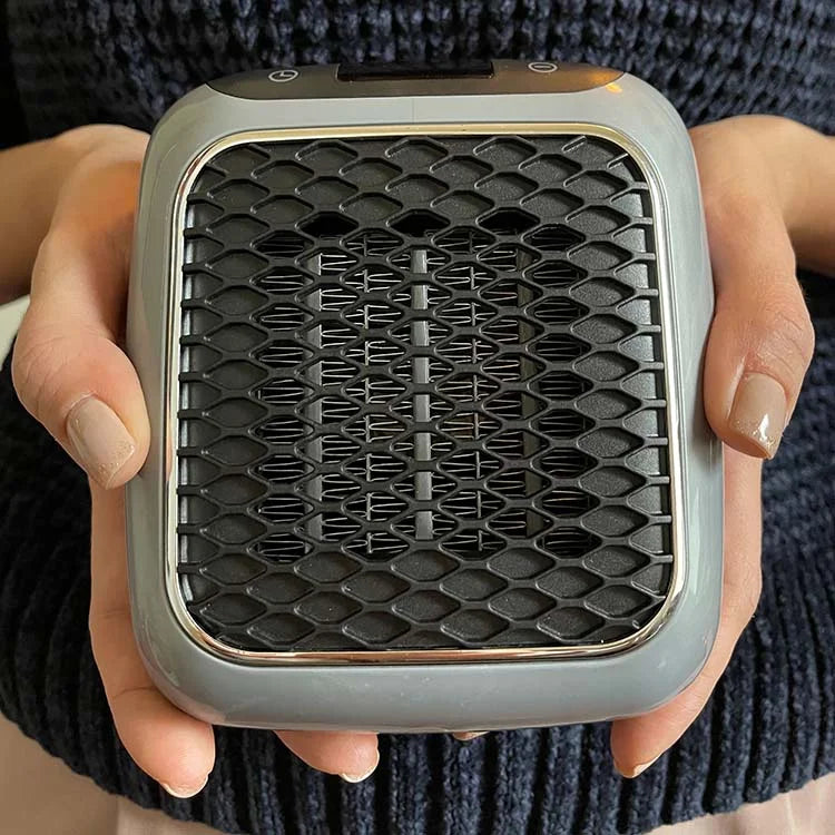 Draagbaar Verwarmingsapparaat 800W Compact Snelverwarming Ruimteverwarmer met Timer en Kantelbeveiliging