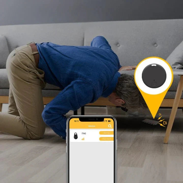 Bluetooth Tracker Mini Set van 2 – Localiseer Sleutels en Tassen – Anti-Verlies Alarm 50m Bereik