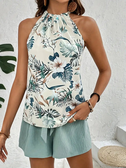 Tweedelig Badpak Tropische Print Zomerse Set