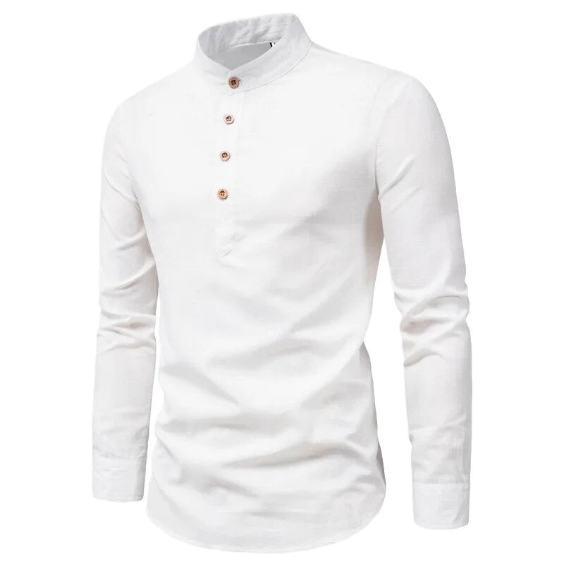 Daniel | Stijlvol heren overhemd in de kleur Wit voor heren in stijl ideaal voor de herfst.