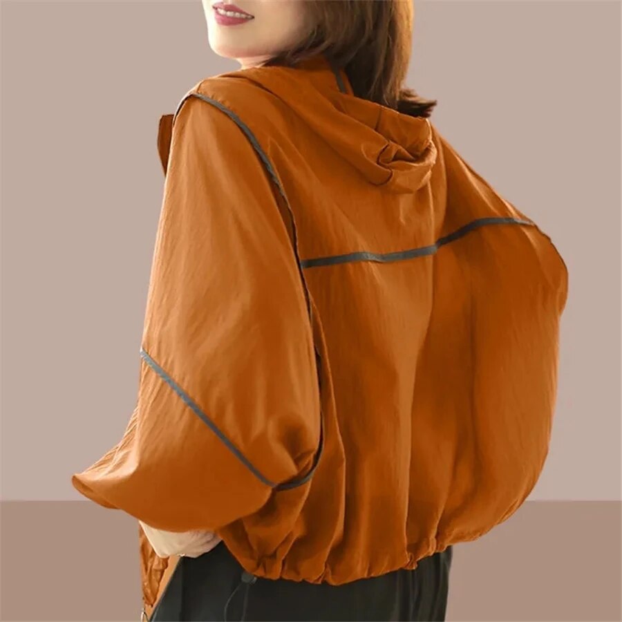 Vrouwelijke Zomer Hoodie Lichte Jas - StudioMarella
