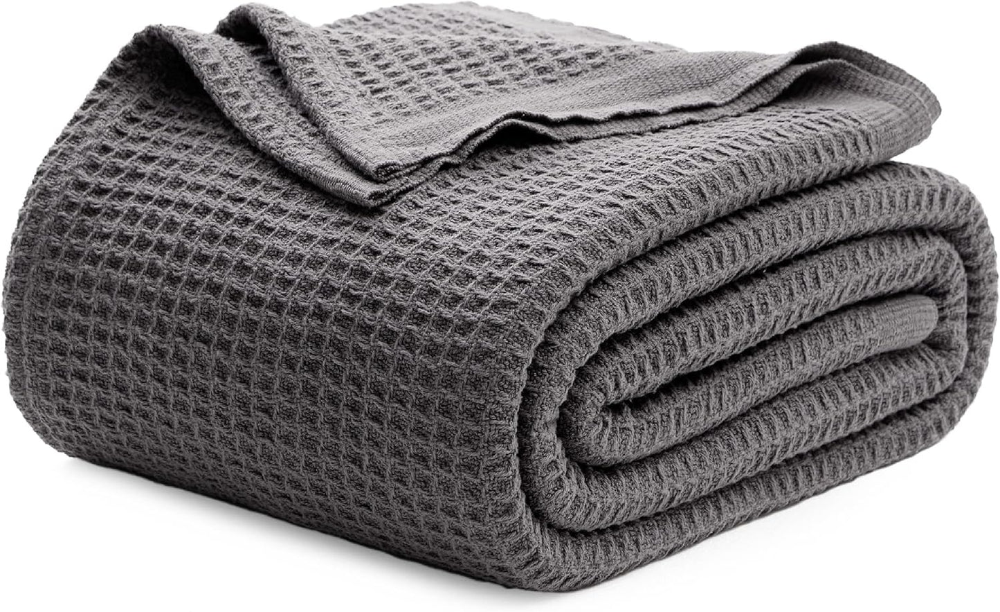 Lichtgewicht Katoenen Wafelplaid Tweepersoonsbed Zacht Ademend Deken Scandinavisch Design 90x90 cm Woonkamer