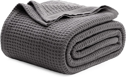 Lichtgewicht Katoenen Wafelplaid Tweepersoonsbed Zacht Ademend Deken Scandinavisch Design 90x90 cm Woonkamer