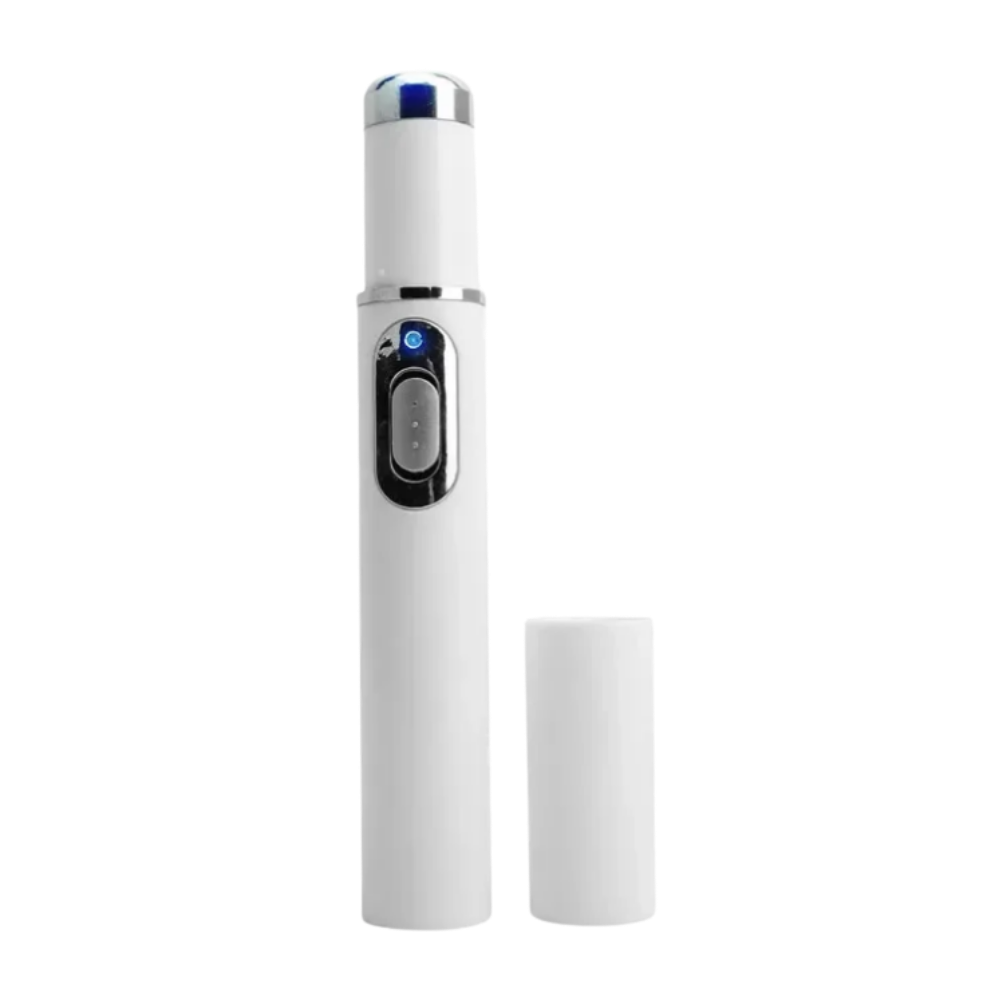 Huidverzorgingspen met Blauwe Lichttherapie tegen Pigmentvlekken en Littekens | Draagbaar Huidverjonging Apparaat voor Thuisgebruik | Precisie Laserbehandeling Hyperpigmentatie Vermindering Anti-Aging