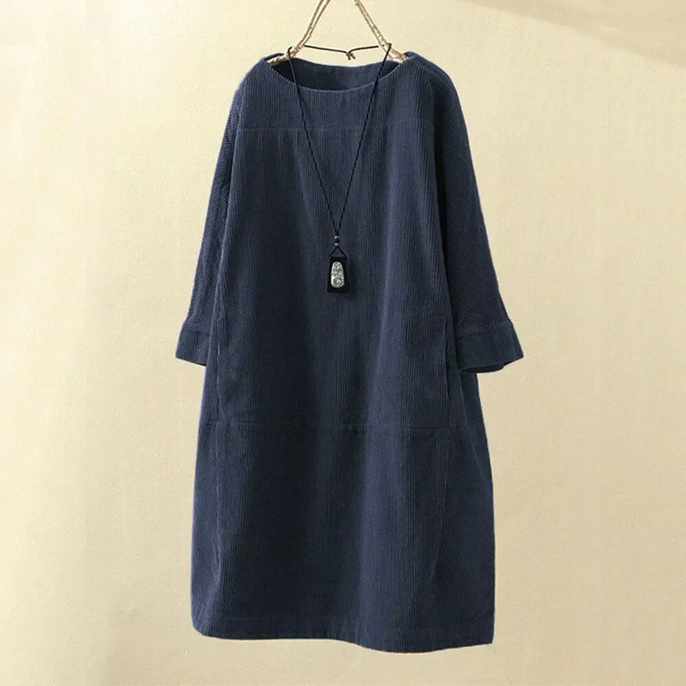 Dames Corduroy Trui Lange Mouw Corduroy Top