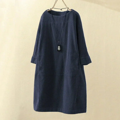 Dames Corduroy Trui Lange Mouw Corduroy Top