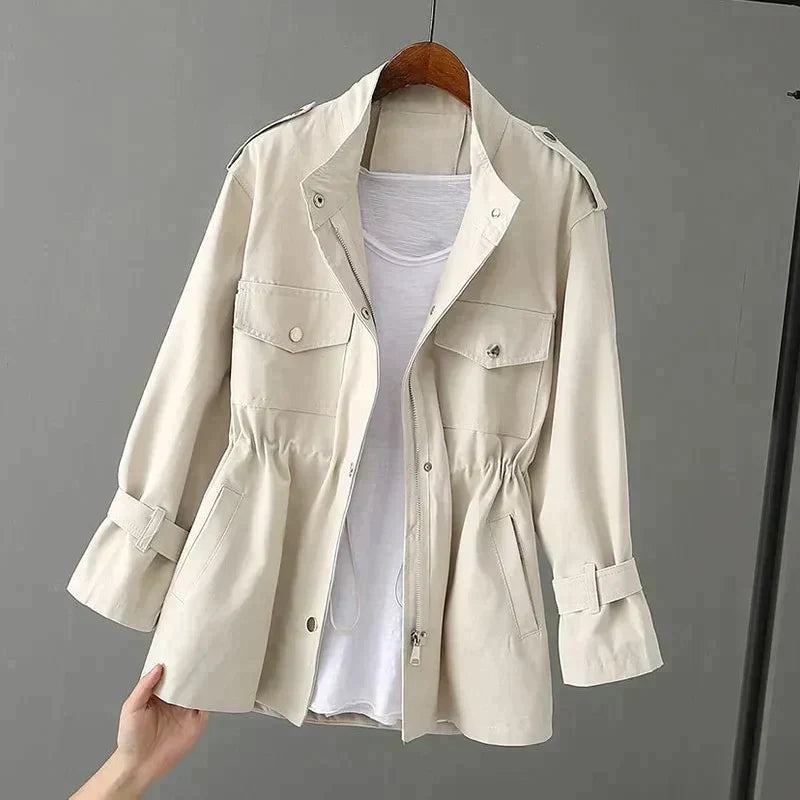 Dame Trenchcoat Klassiek Elegante Leder Look - StudioMarella
