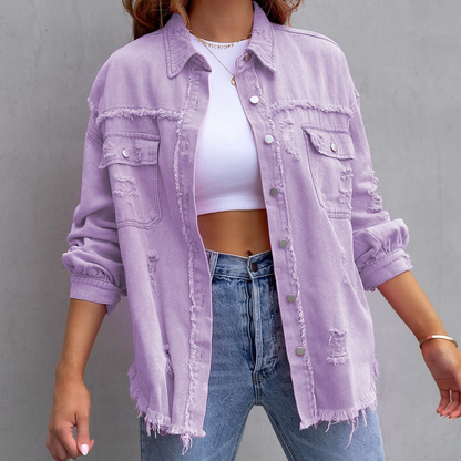 Dames Zwart Oversized Jack Casual Stijl