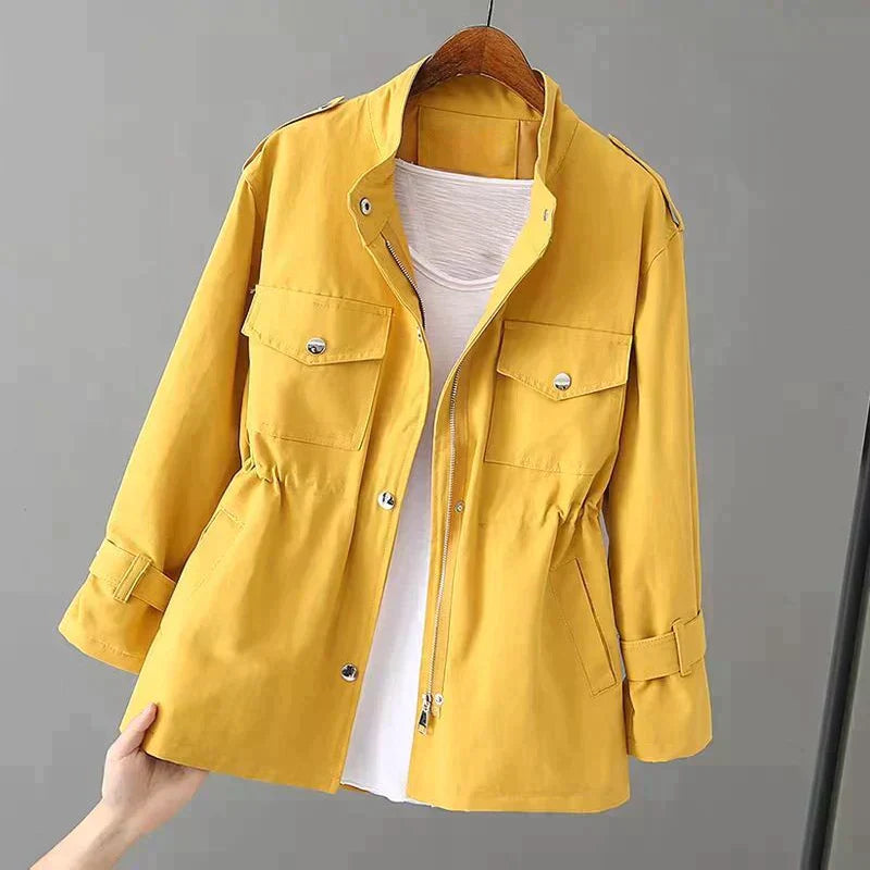 Dame Trenchcoat Klassiek Elegante Leder Look