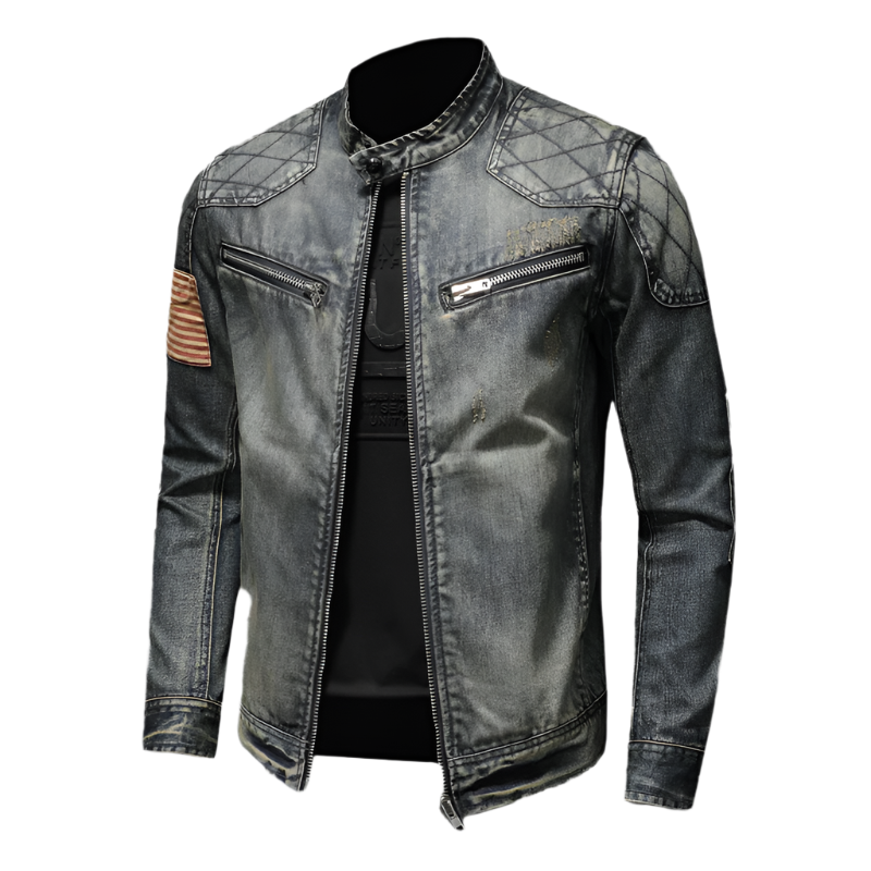 Leren Bikerjas Vintage Look Heren Motorjack - StudioMarella