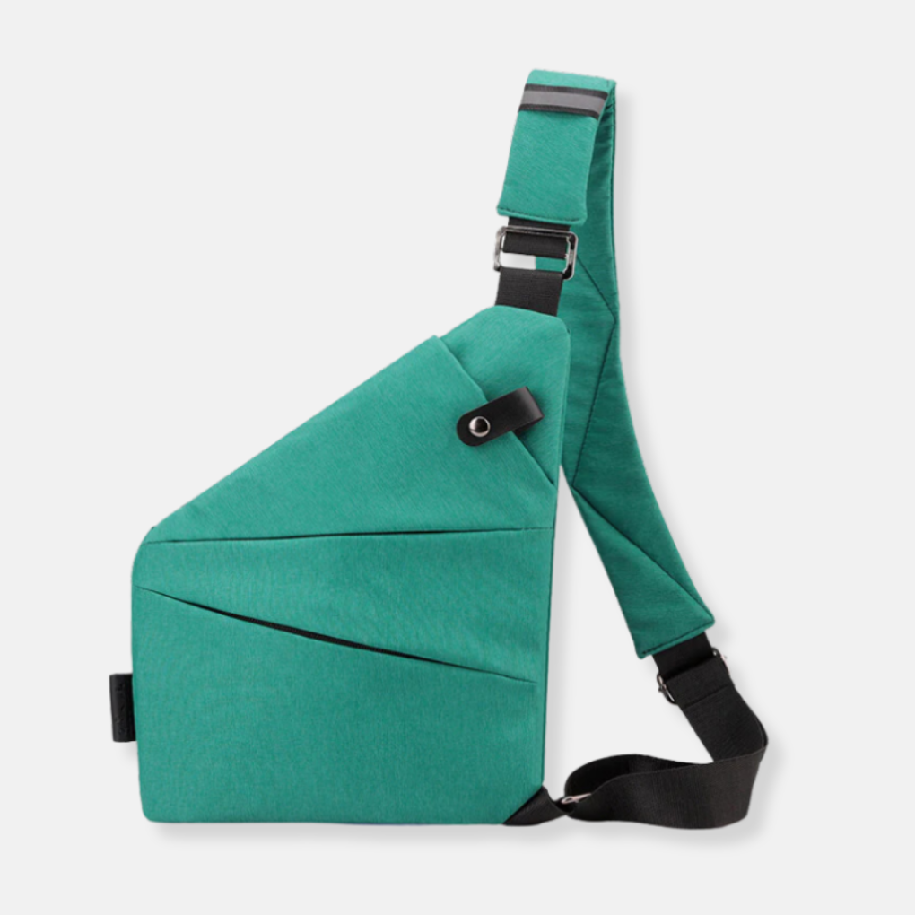 Crossbody Organizer Tas met Verborgen Ritsen – Veilige Reistas met RFID-Bescherming – Diefstalwerend en Waterafstotend