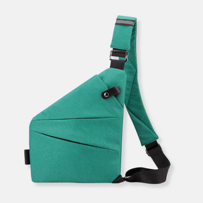 Crossbody Organizer Tas met Verborgen Ritsen – Veilige Reistas met RFID-Bescherming – Diefstalwerend en Waterafstotend