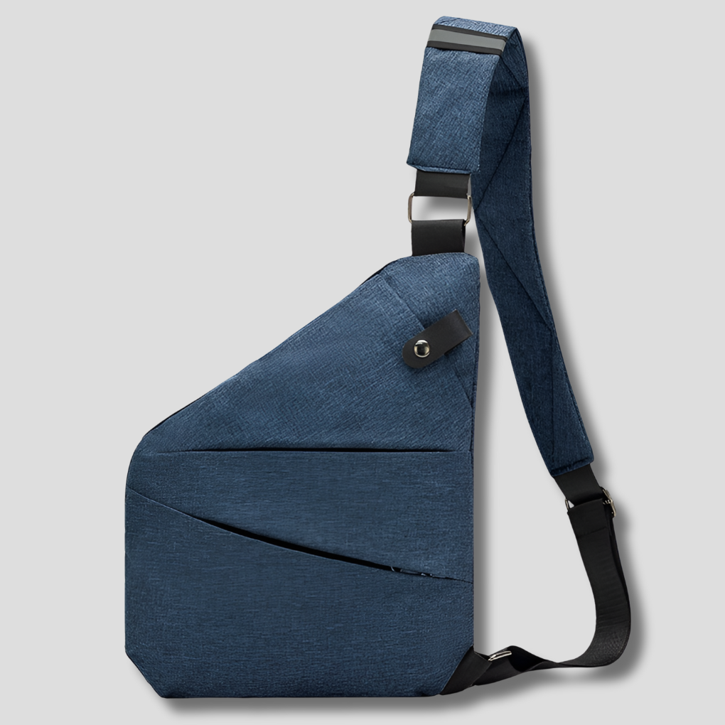 Crossbody Organizer Tas met Verborgen Ritsen – Veilige Reistas met RFID-Bescherming – Diefstalwerend en Waterafstotend