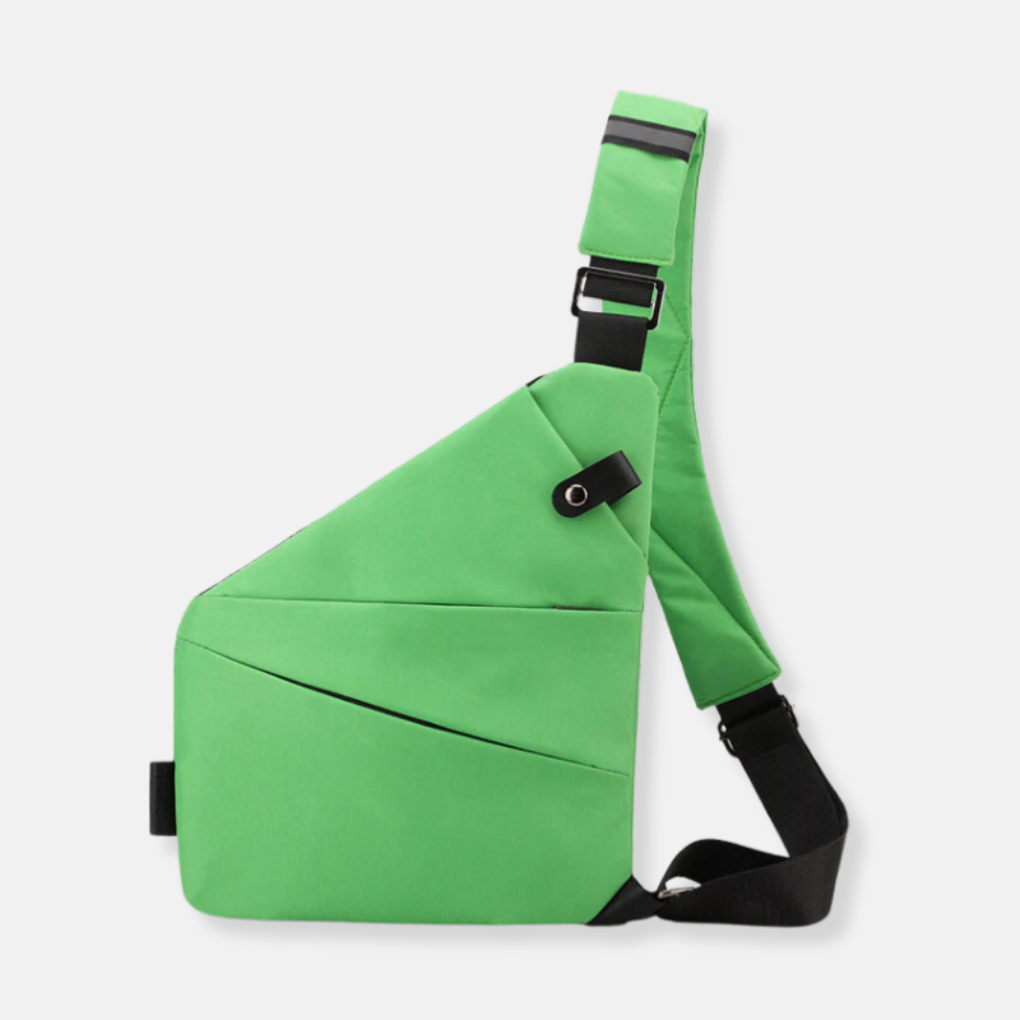 Crossbody Organizer Tas met Verborgen Ritsen – Veilige Reistas met RFID-Bescherming – Diefstalwerend en Waterafstotend