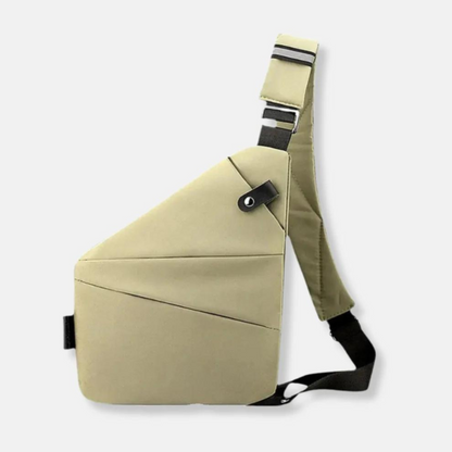 Crossbody Organizer Tas met Verborgen Ritsen – Veilige Reistas met RFID-Bescherming – Diefstalwerend en Waterafstotend