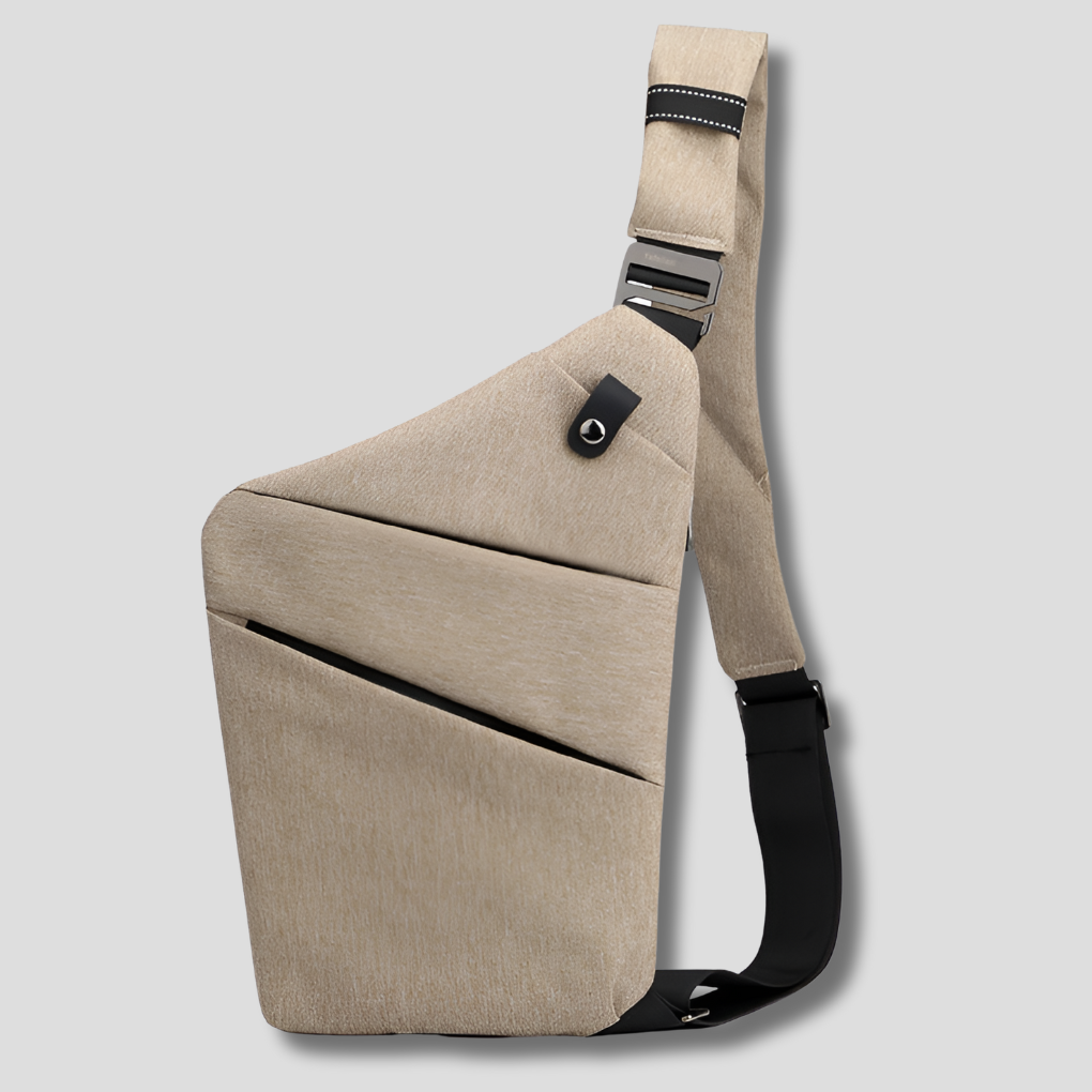 Crossbody Organizer Tas met Verborgen Ritsen – Veilige Reistas met RFID-Bescherming – Diefstalwerend en Waterafstotend