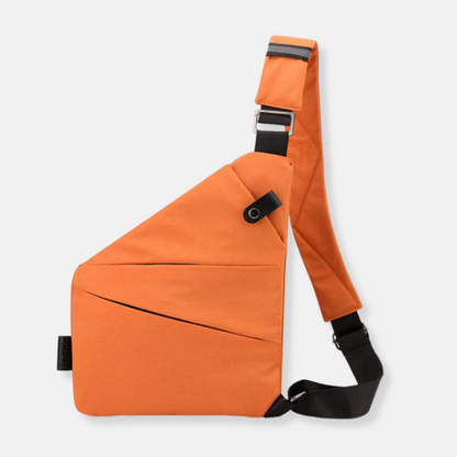Crossbody Organizer Tas met Verborgen Ritsen – Veilige Reistas met RFID-Bescherming – Diefstalwerend en Waterafstotend