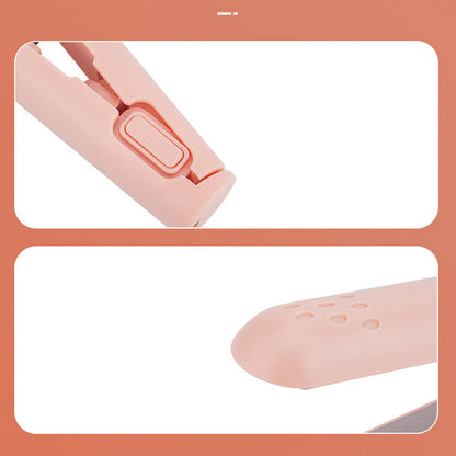 Mini Stylingtang 2-in-1 met Keramische Coating – Compact Krultang & Stijltang voor Onderweg – Hittebescherming en Gladde Afwerking