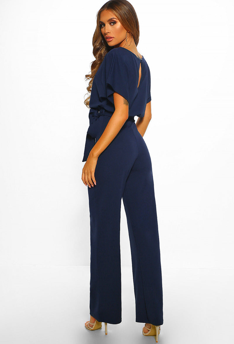 Vrouwelijke Jumpsuit Hoge Taille Comfortabele Pasvorm