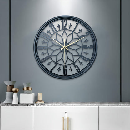 Industriële Wandklok 30cm Vintage Metaal Stille Beweging