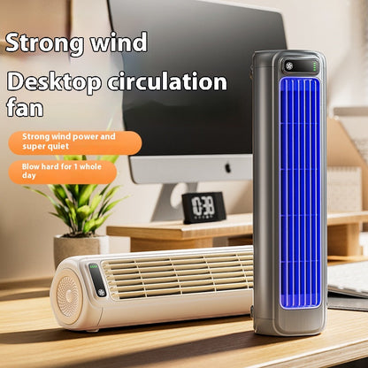 Torenventilator Bladloos USB Modern Grijs Stil Design Compacte Koeling 3 Standen Bureau Thuis Kantoor