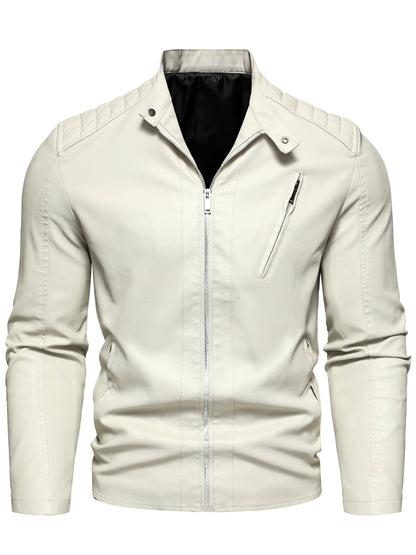 Leren Jas Met Rits Elegant Design - StudioMarella