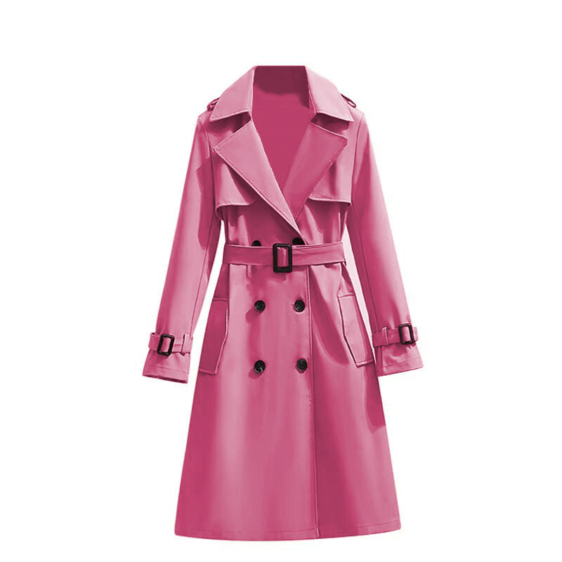 Dames Trenchcoat Waterdicht Mid Lengte Stijlvol