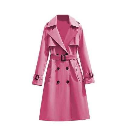Dames Trenchcoat Waterdicht Mid Lengte Stijlvol