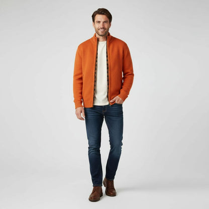 Herenvest Warm Gebreid Stijlvolle Look - StudioMarella