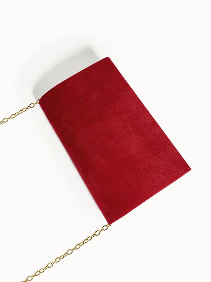Fluwelen Clutch Avondtasje Suède Stijl Elegant