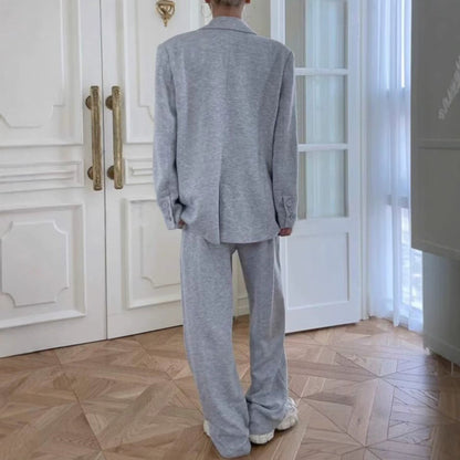 Dames Blazer en Broek Pak Modern Tweedelig Design