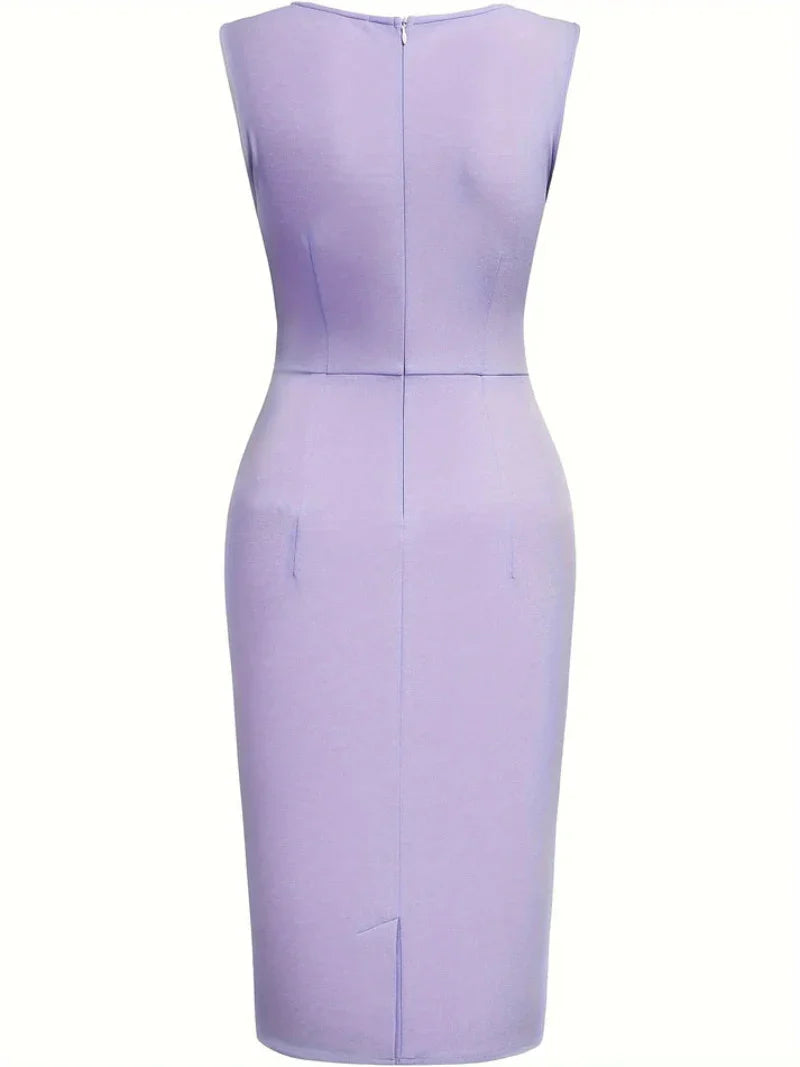 Dames Jurk Zonder Mouwen Elegant Kort Model voor Dag en Avond