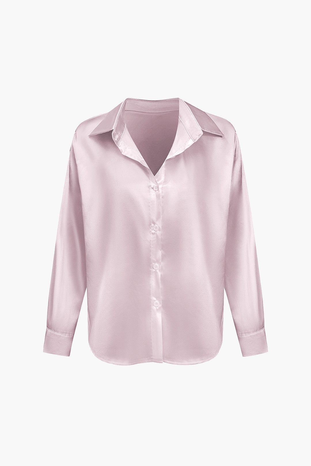 Vrouwelijke Blouse van Satijn Lang Mouw Elegant Model