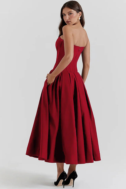 Elegante Strapless Jurk voor Vrouwelijke Schoonheid