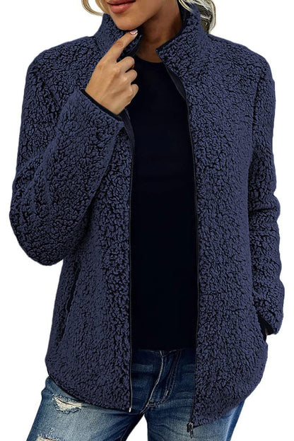 Dames Fleece Jas Warm en Waterdicht met Rits