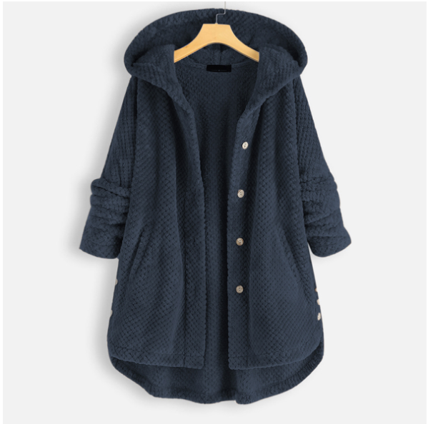Zachte Fleece Badjas voor Dames met Capuchon
