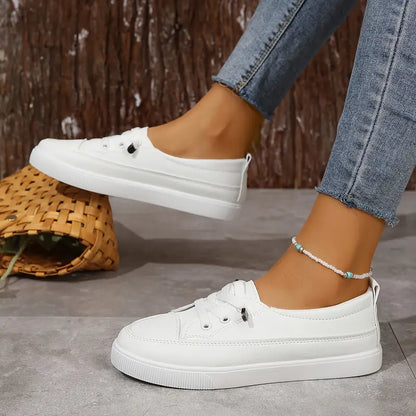 Dames Instappers Comfortabel Leer Bruin Casual Stijl