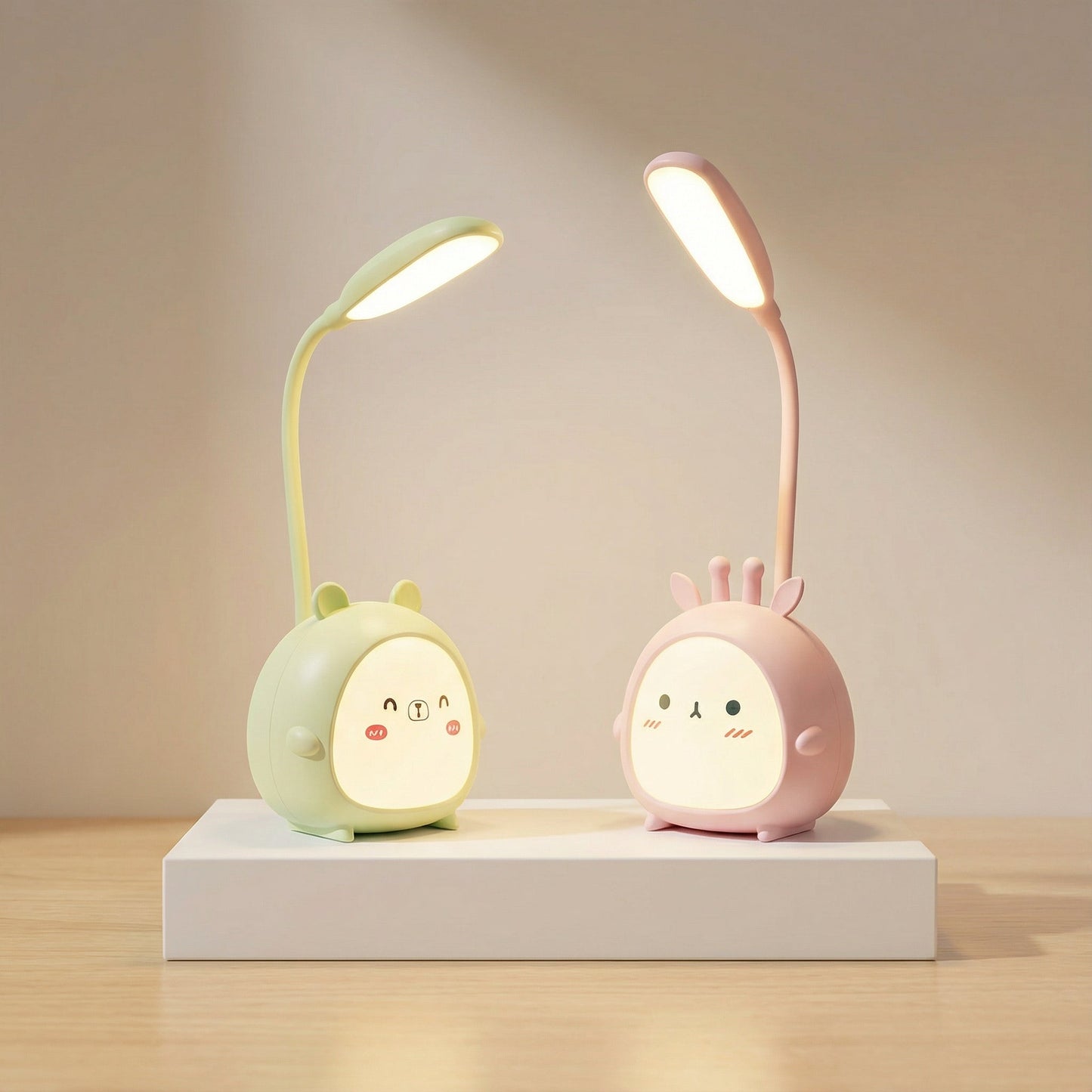 Oplaadbare Kinderlamp met Flexibele Arm en LED-Verlichting – Bureaulamp voor Kinderkamer