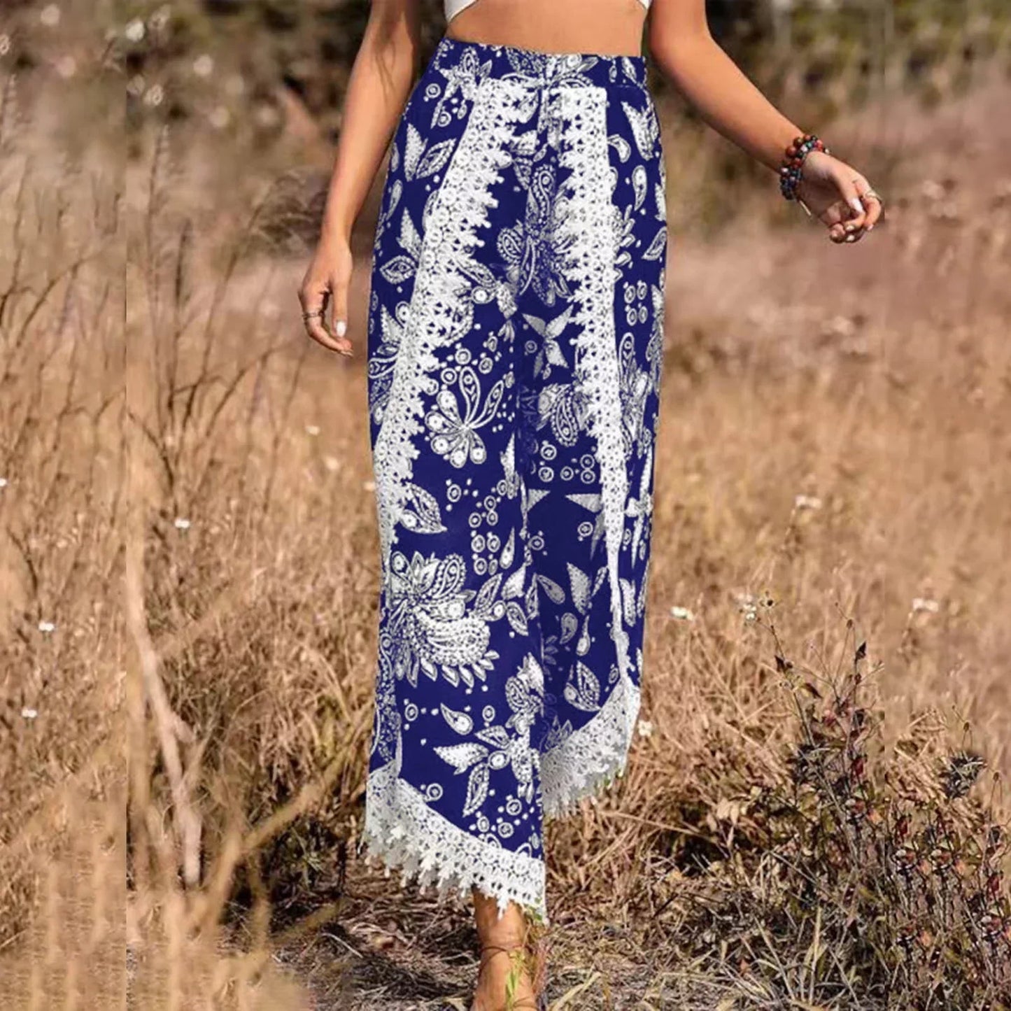 Vrouwelijke Kanten Broek Elegant Stijlvol Mode