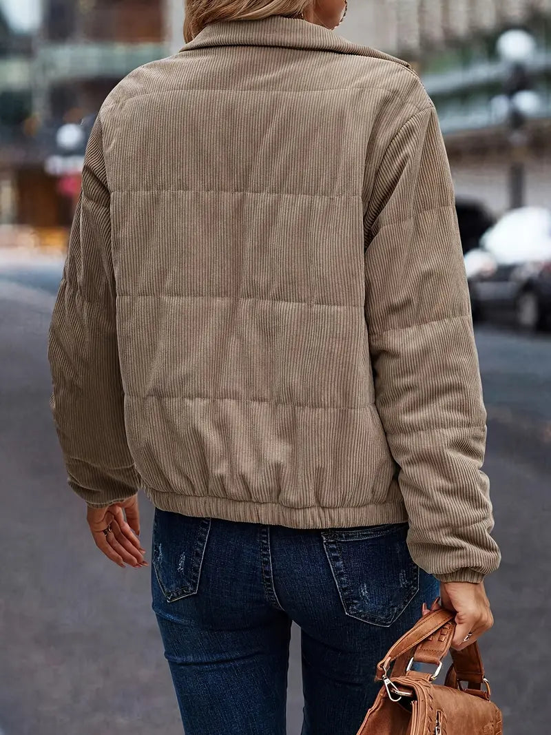 Gewatteerde Corduroy Jas Warm voor Mannen en Vrouwen