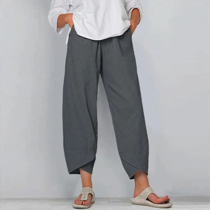 Dames Linnen Broek Zomer Comfortabel Luchtig Linnen
