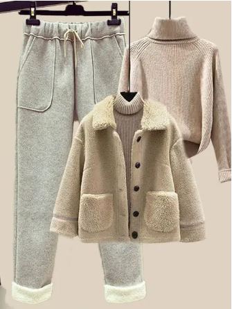 Dames Winterset Warm 3-Delig → Dames Winterset Warme 3-Delige Outfit