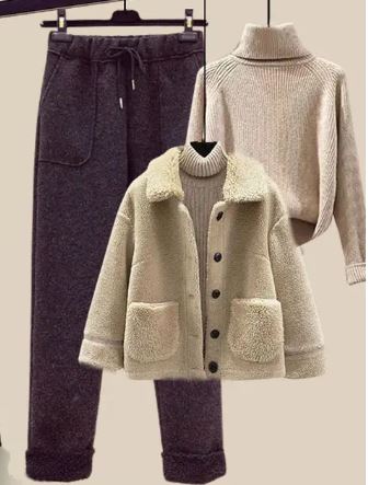 Dames Winterset Warm 3-Delig → Dames Winterset Warme 3-Delige Outfit