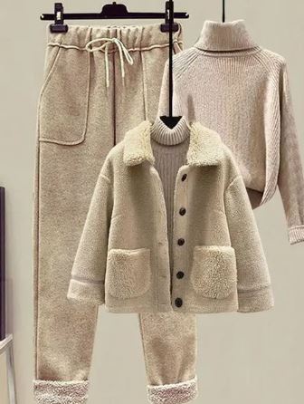 Dames Winterset Warm 3-Delig → Dames Winterset Warme 3-Delige Outfit