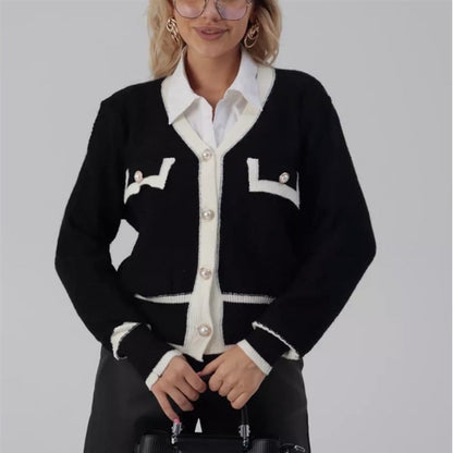 Dames Vest Goudkleurige Knopen Stijlvol Parijs Look