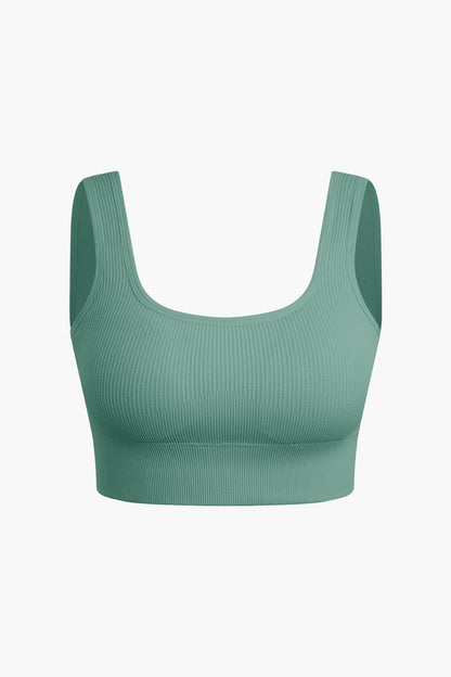 Yogaset Dames Naadloos met Crop Top en Shorts