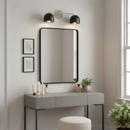 Metalen Wandlamp met Bolvormige Kap – Scandinavische Sfeerlamp voor Badkamer Slaapkamer Woonkamer – Moderne Wandverlichting Zwart Goud Messing