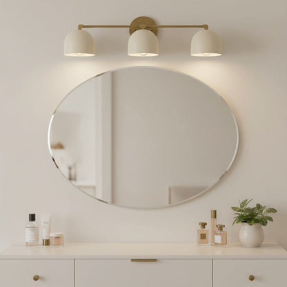 Metalen Wandlamp met Bolvormige Kap – Scandinavische Sfeerlamp voor Badkamer Slaapkamer Woonkamer – Moderne Wandverlichting Zwart Goud Messing