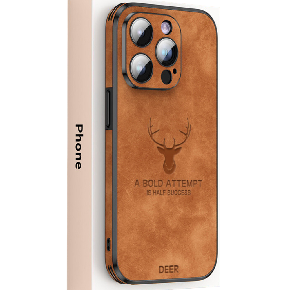 Smartphone Hoesje in Leerlook — Slank Design met Valbescheming & MagSafe-Compatibiliteit voor iPhone 16/15/14/13/12