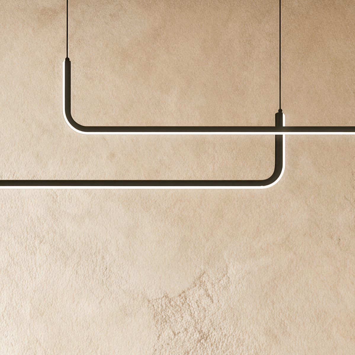 Lineaire LED Kroonluchter Met Modern Design En Warme Lichtbeleving